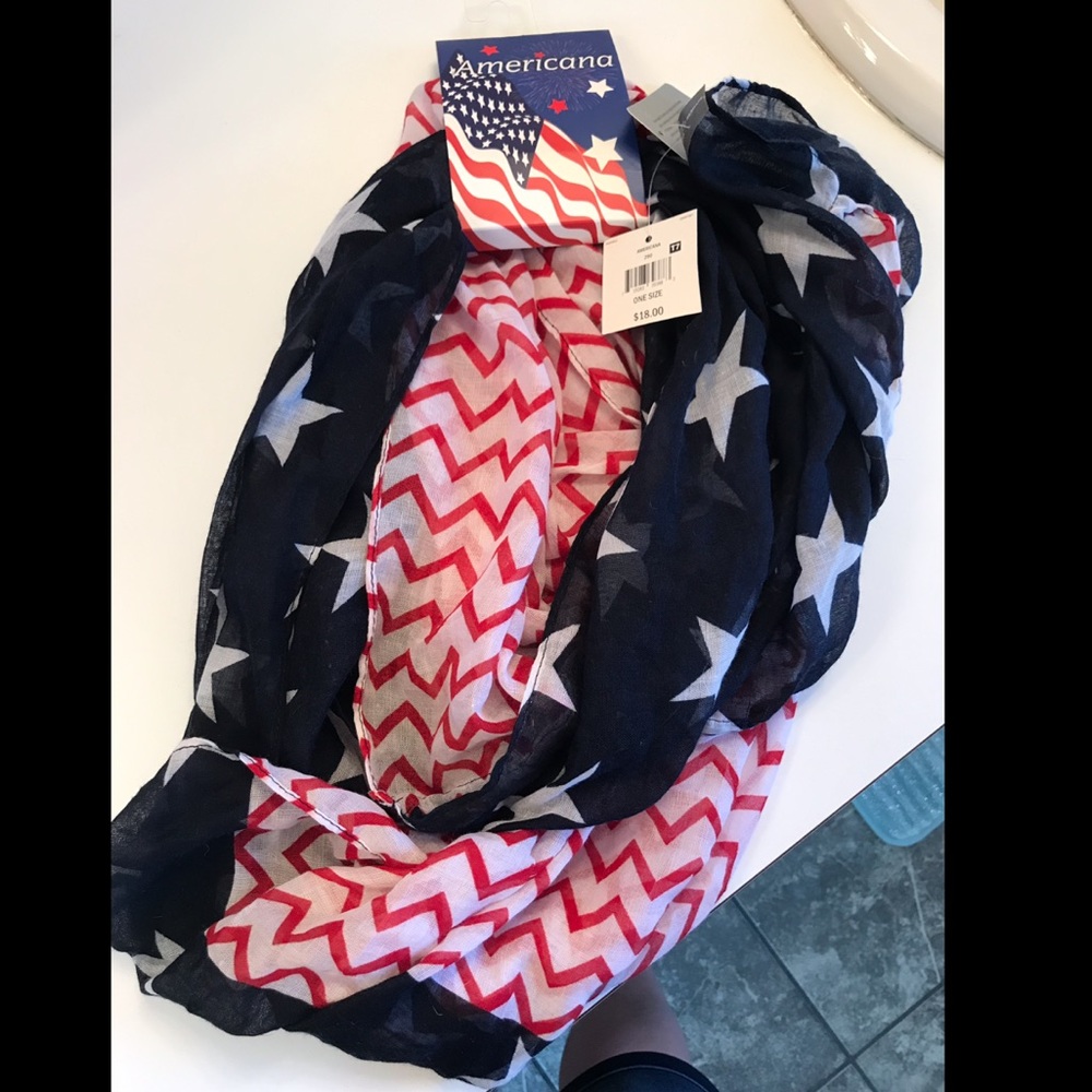 American Flag Infinity Scarf